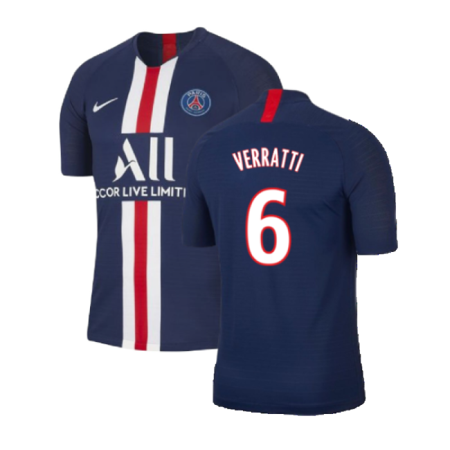 Committed Psg Home Nike Vaporknit Shirt Mint S Verratti #6 Officia...