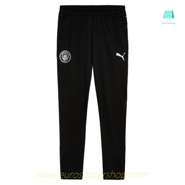 2025-2026 Man City Training Pants w/pockets (Black)