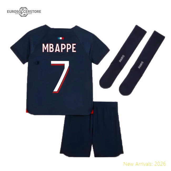 Professional-Grade 2023-2024 Psg Home Mini-Kit (Mbappe 7)
