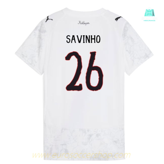 2025-2026 KIDSUPER x Manchester City CWC Shirt (White) - Womens (Savinho 26)