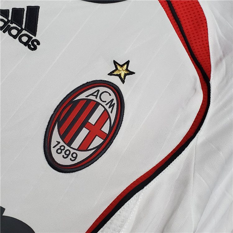 AC Milan 0607 Retro Champion League Long Sleeve Shirt - Official