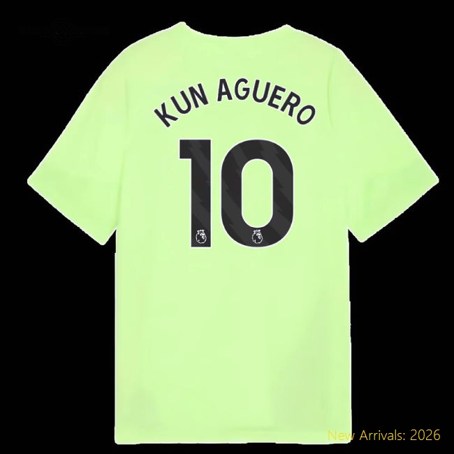 Manchester City 2024-25 Fan Version For Kids Aguero Match Day Shirt