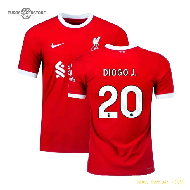 Authentic 2023-2024 Liverpool Home Dri-fit Adv Match Shirt (diogo J
