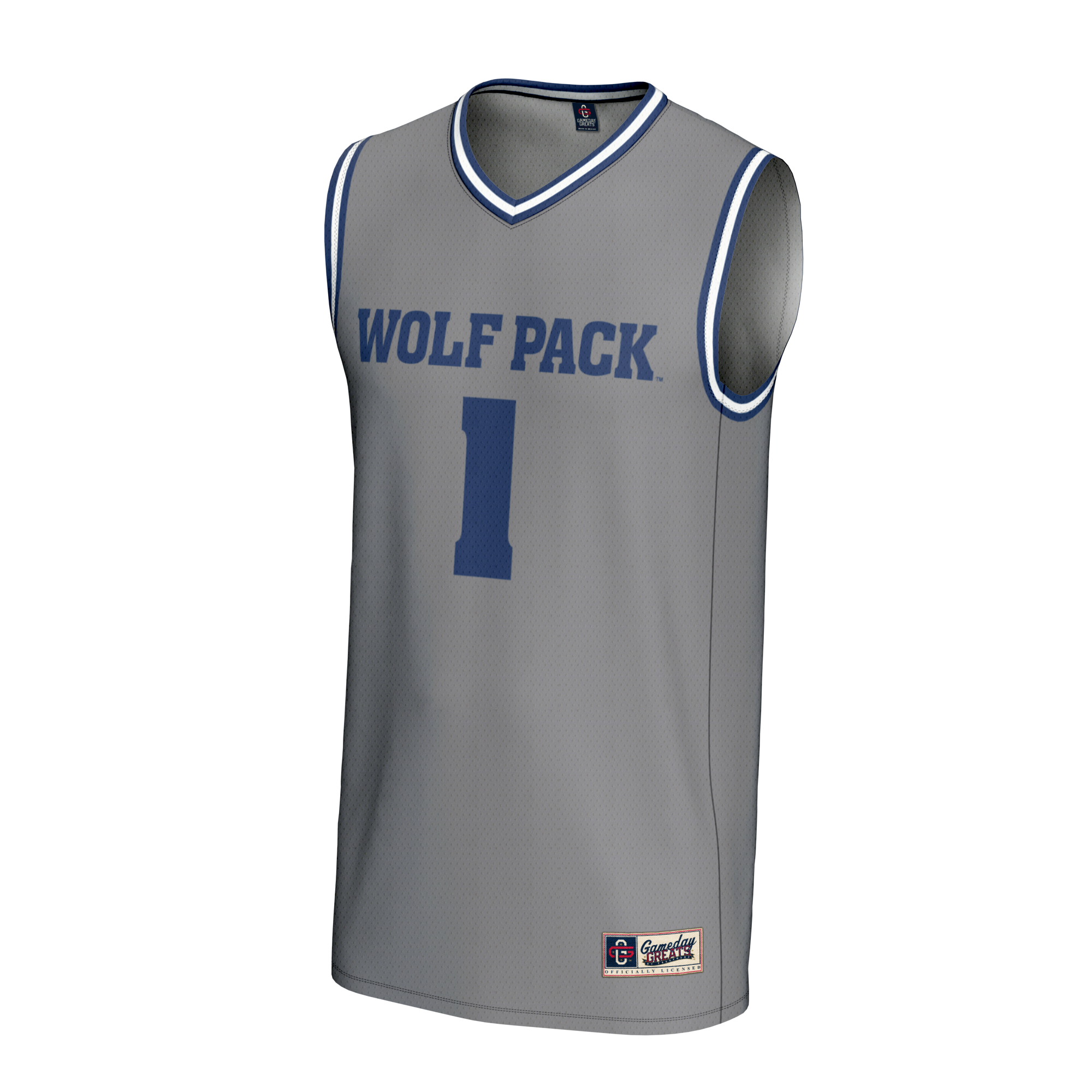 [NJP] Nevada Wolf Pack GameDay Greats Lightweight Basketball Fashion Jersey - Gray