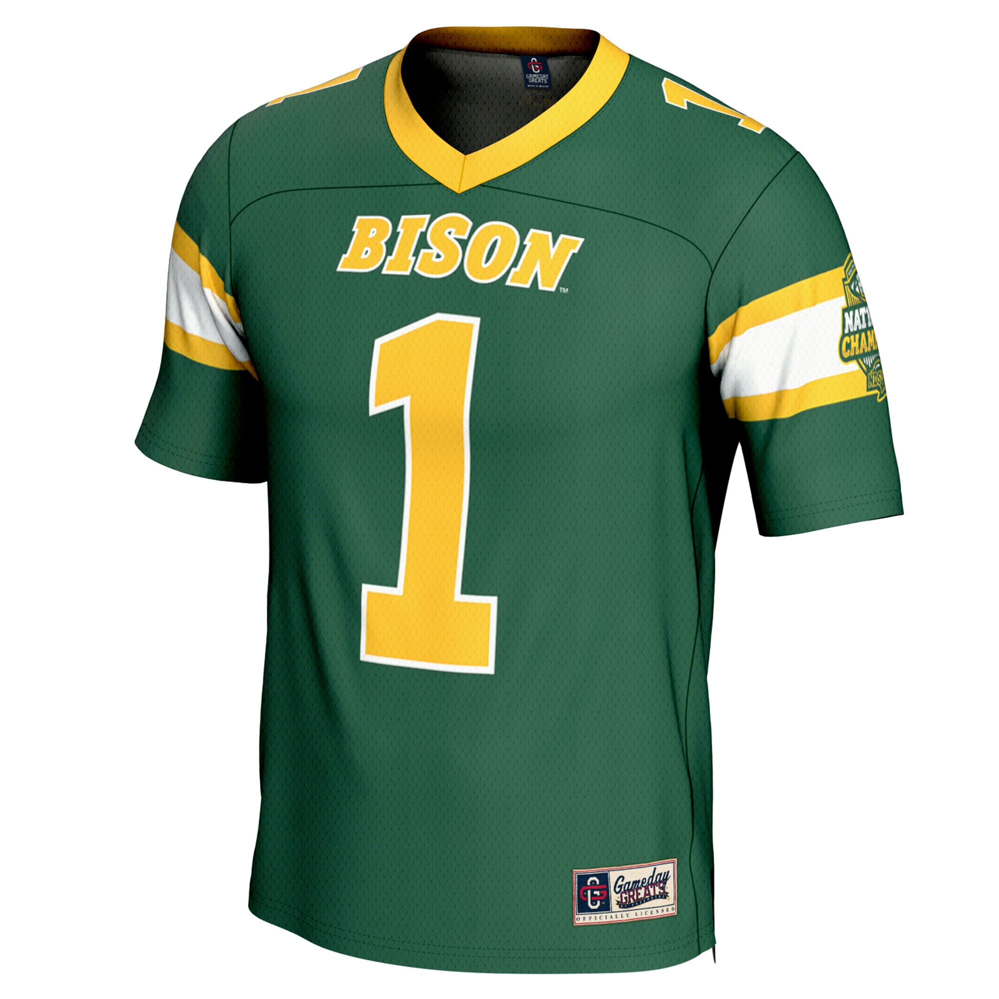 [NJP] NDSU Bison GameDay Greats Unisex 2024 NCAA FCS Football National Champions Lightweight Fashion Jersey - Green