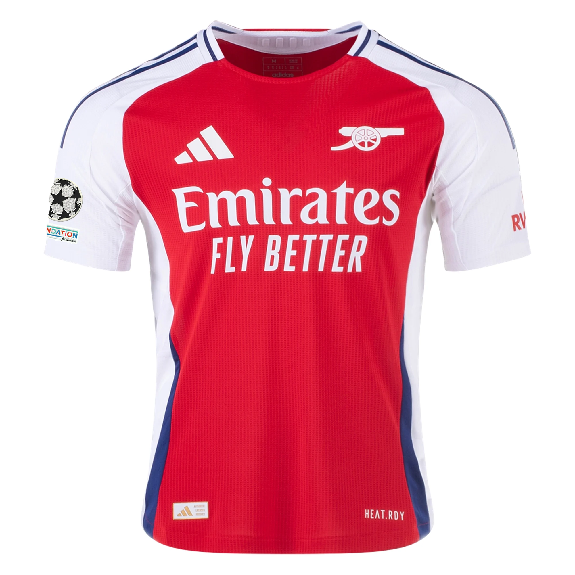 Arsenal Saliba 2024-2025 UCL Home Jersey – Authentic Shirt