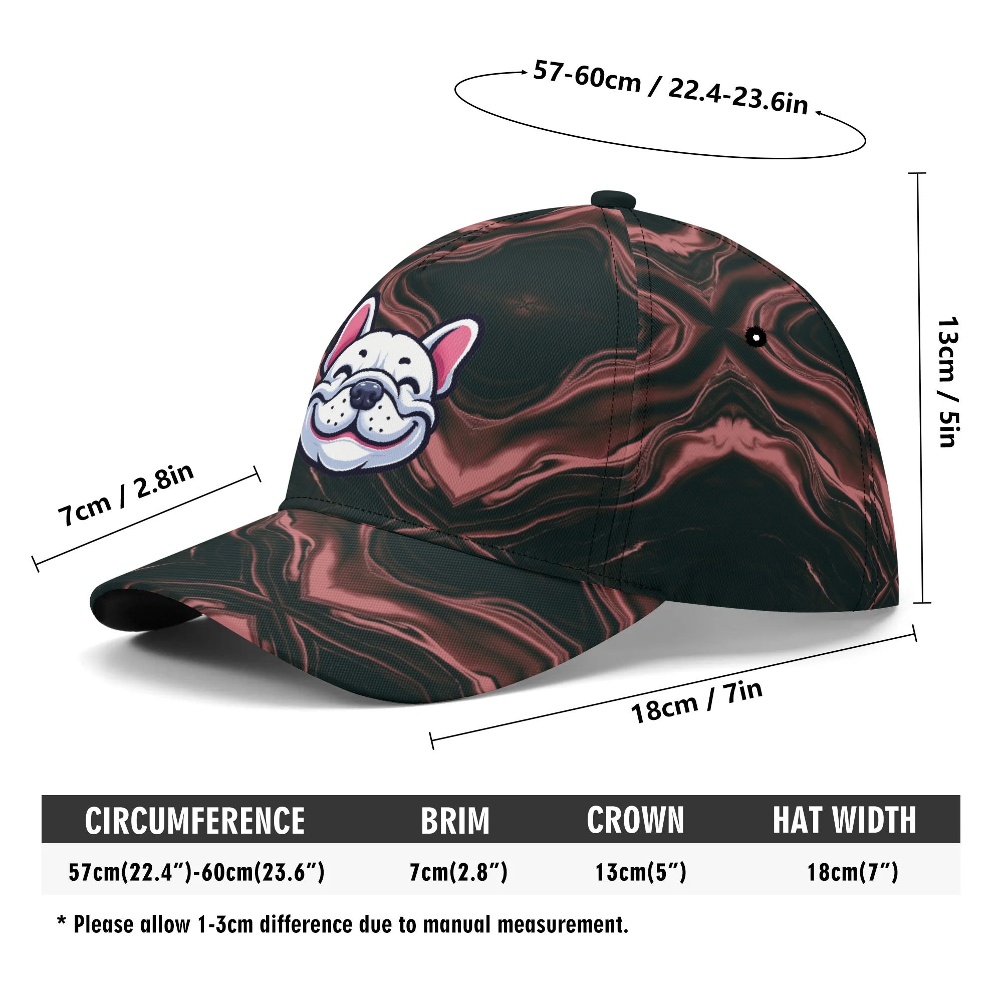 Durable Charlie - Frenchie Baseball Cap For French Bulldogs