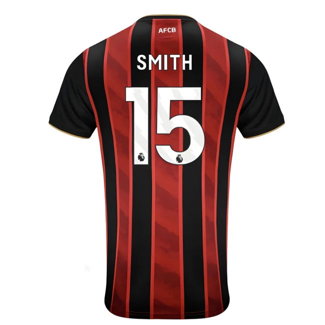 2025-2026 Bournemouth Home Shirt (Smith 15) | Player Issue | Match Day