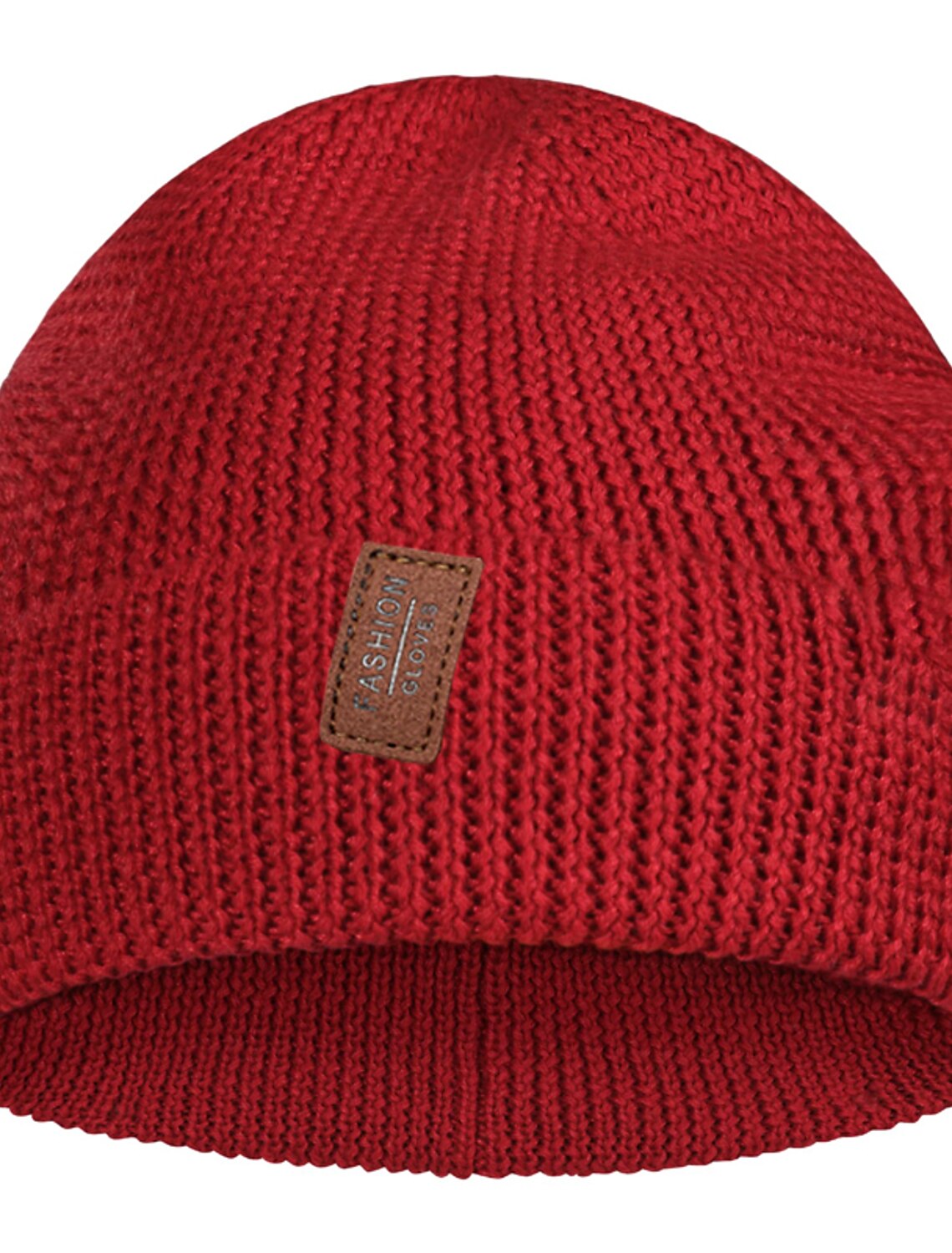 Men's Beanie Hat Wool Winter Hats Black Red Cotton Knitted Basic