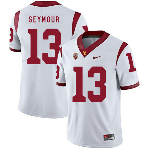 authentic Men's None Kevon Seymour #13 White 2024 Football Jersey