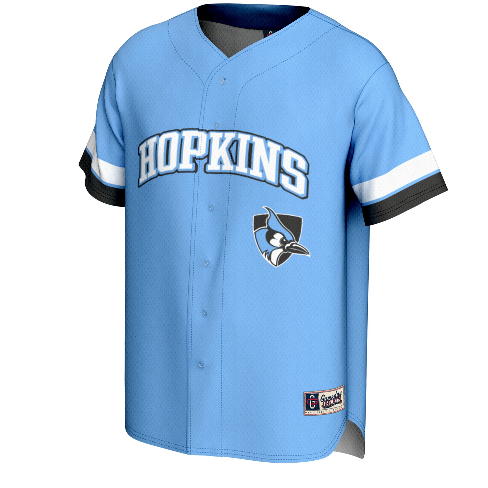 [DDG] Johns Hopkins Blue Jays GameDay Greats Youth Spirit Baseball Jersey - Light Blue