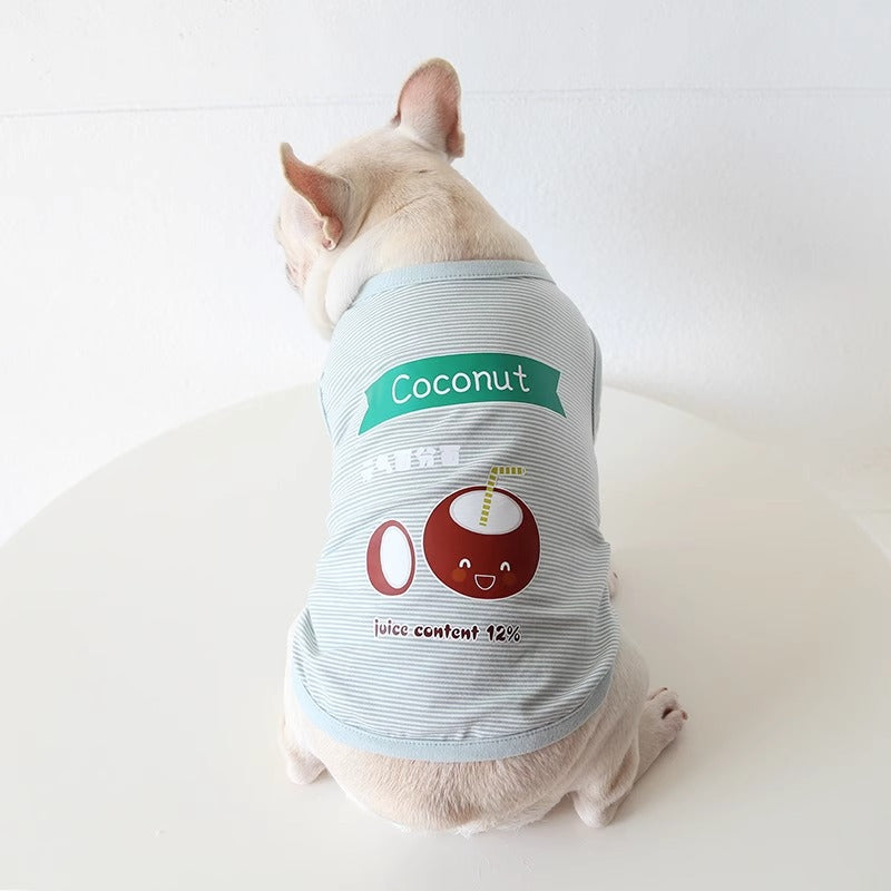 FrozTee Frenchie Polar Bear T-Shirt – Soft Breathable Summer Dog Tee