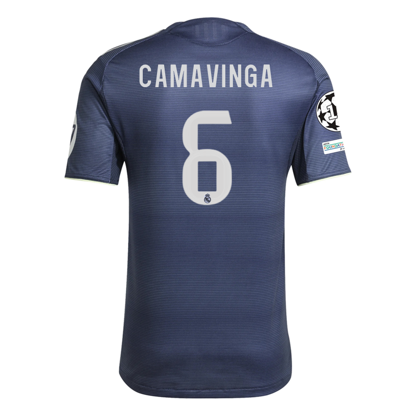 Real Madrid Patches 2025-2026 UCL Away Jersey – Authentic Shirt