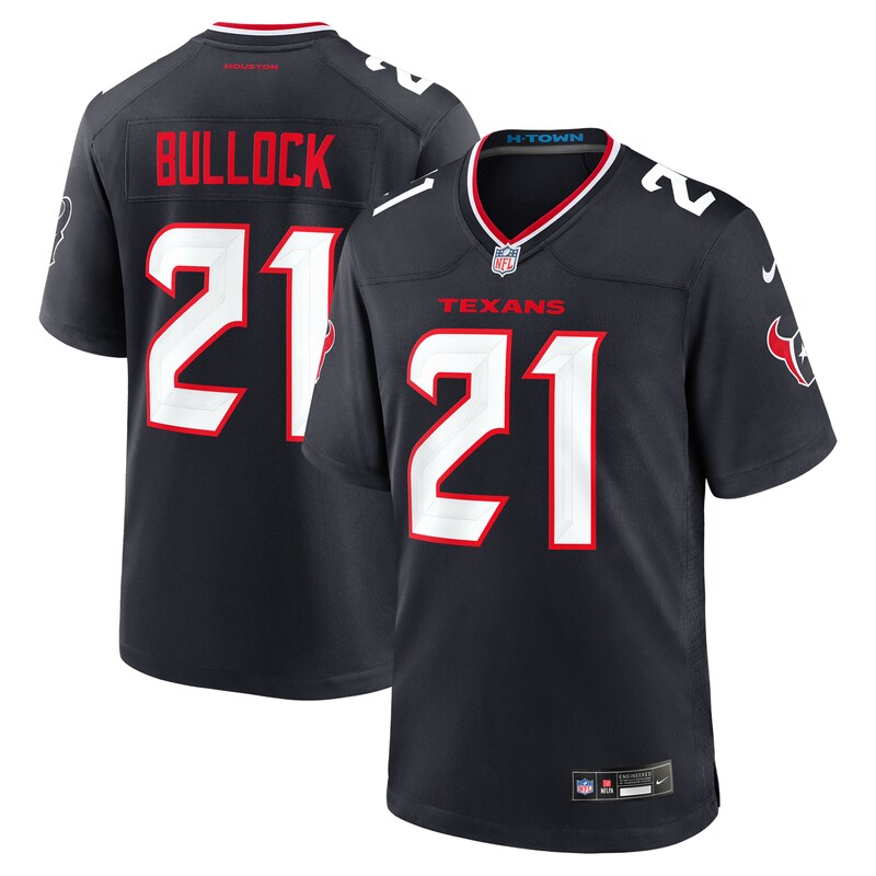 None Calen Bullock HOU Texans Iconic Professional Jersey Football Appa