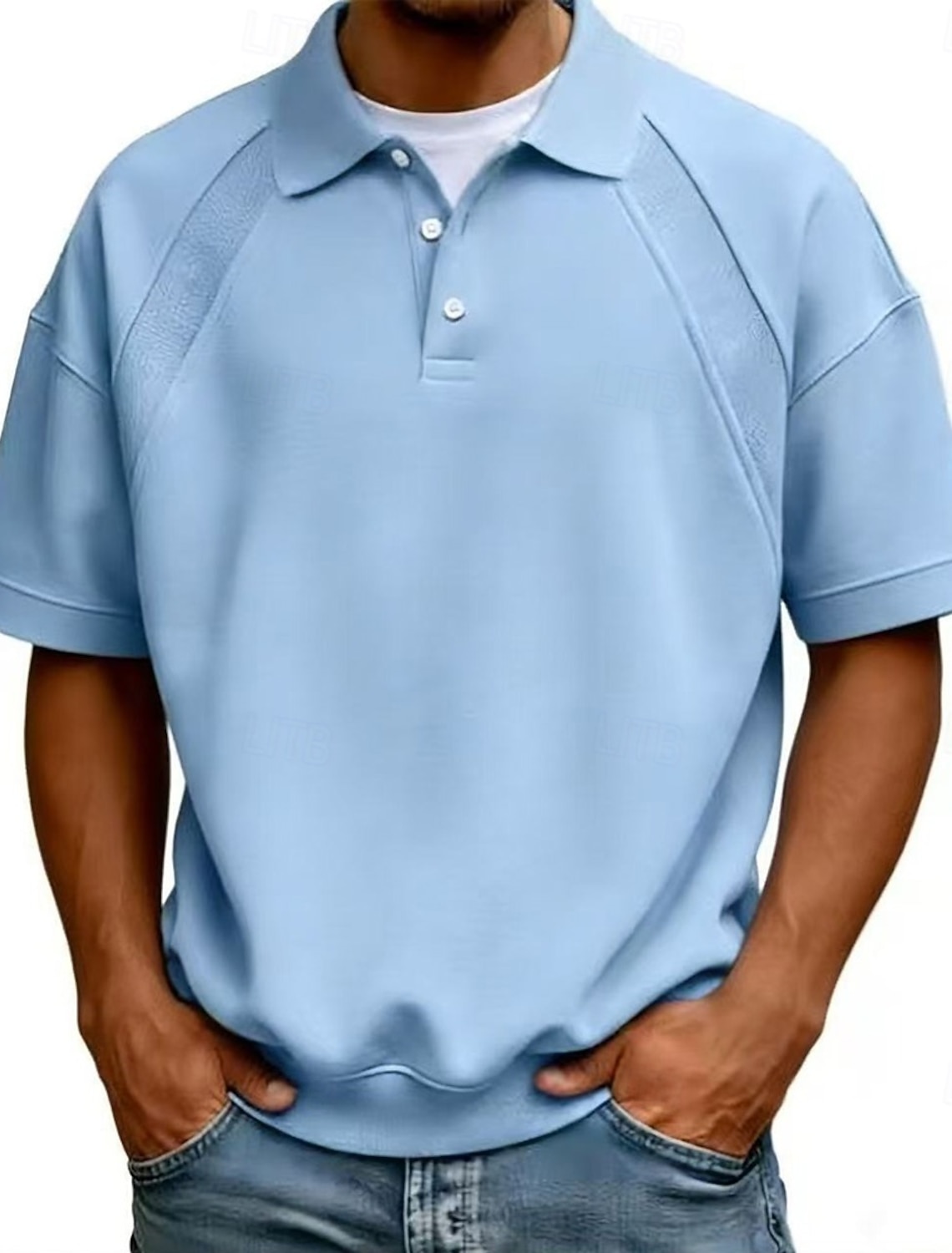 Men's Polo Shirts Casual Business Turndown Short Sleeve Fashion Basic