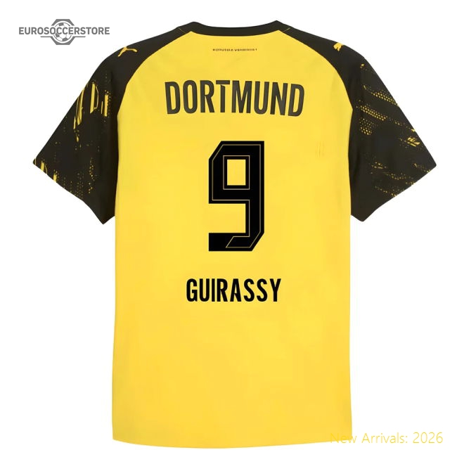 Premium-grade 2025-2026 Borussia Dortmund Authentic Home Shirt (gui