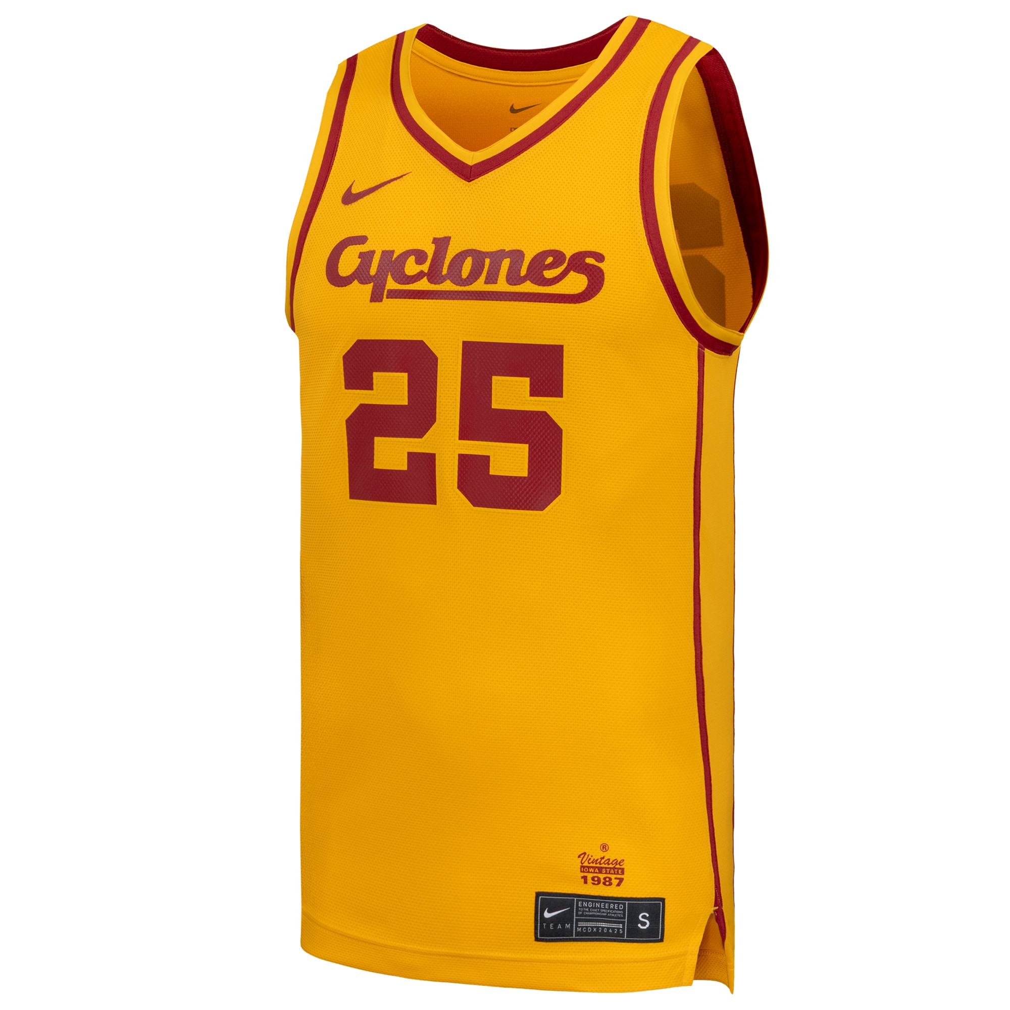 [NJP] Iowa State Cyclones Replica Basketball Jersey - Gold
