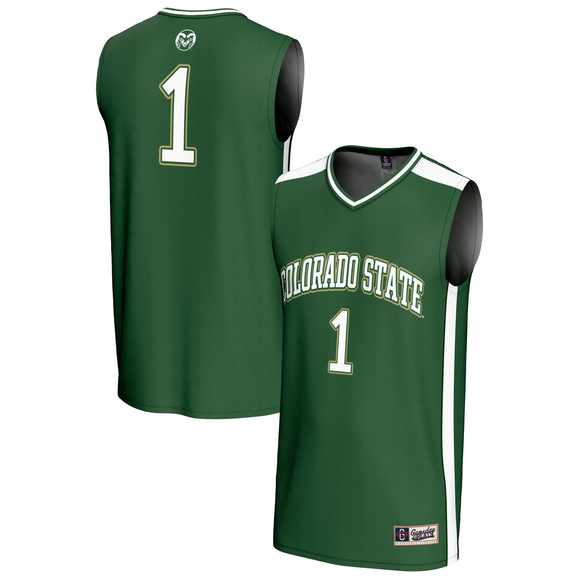 #1 Colorado State Rams GameDay Greats Unisex Lightweight Collegiate Basketball Fashion Jersey - Green