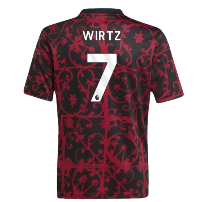 2025-20 Liverpool Official Home Football Kit Wirtz #7 L M S Kids