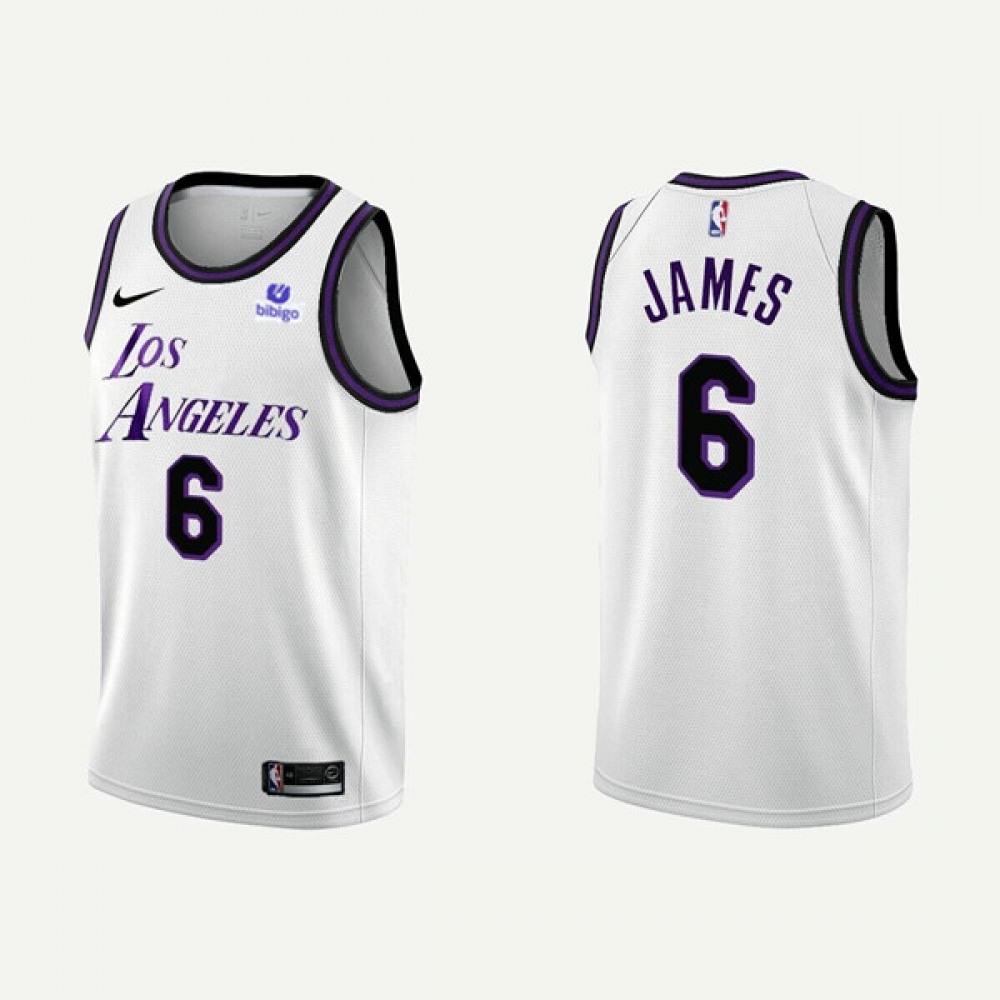 Performance Jersey Los Angeles Lakers LeBron James6 - White - NBA Collection