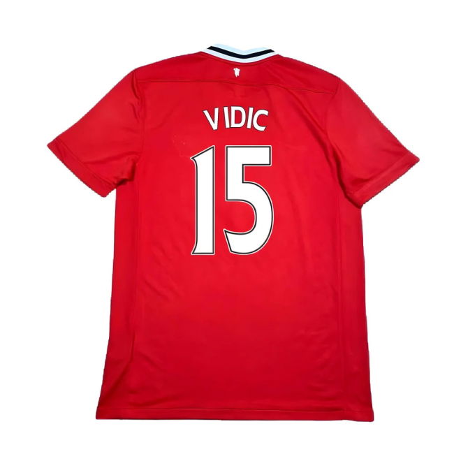 Manchester United 2011-12 Home Shirt ((Excellent) XL) (Vidic 15)