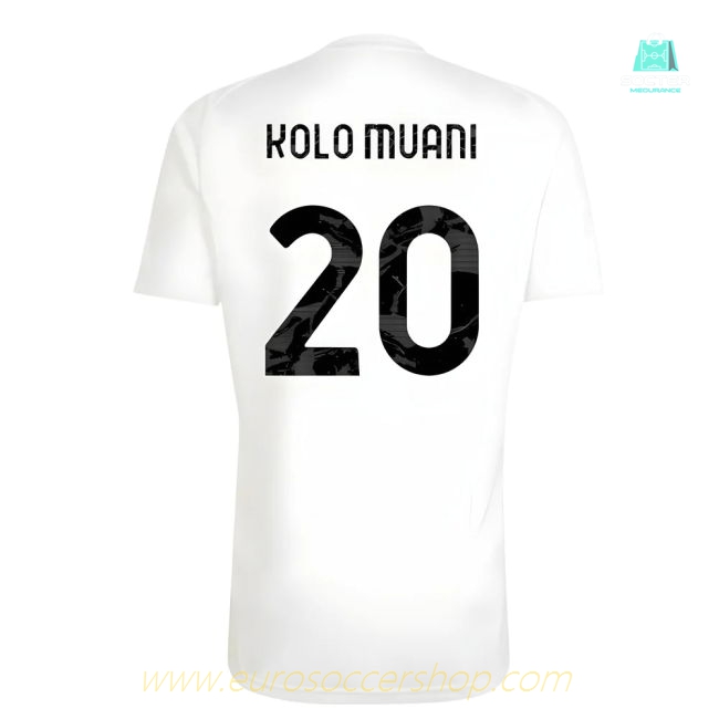2025-2026 Juventus Training Shirt (White) (Kolo Muani 20)