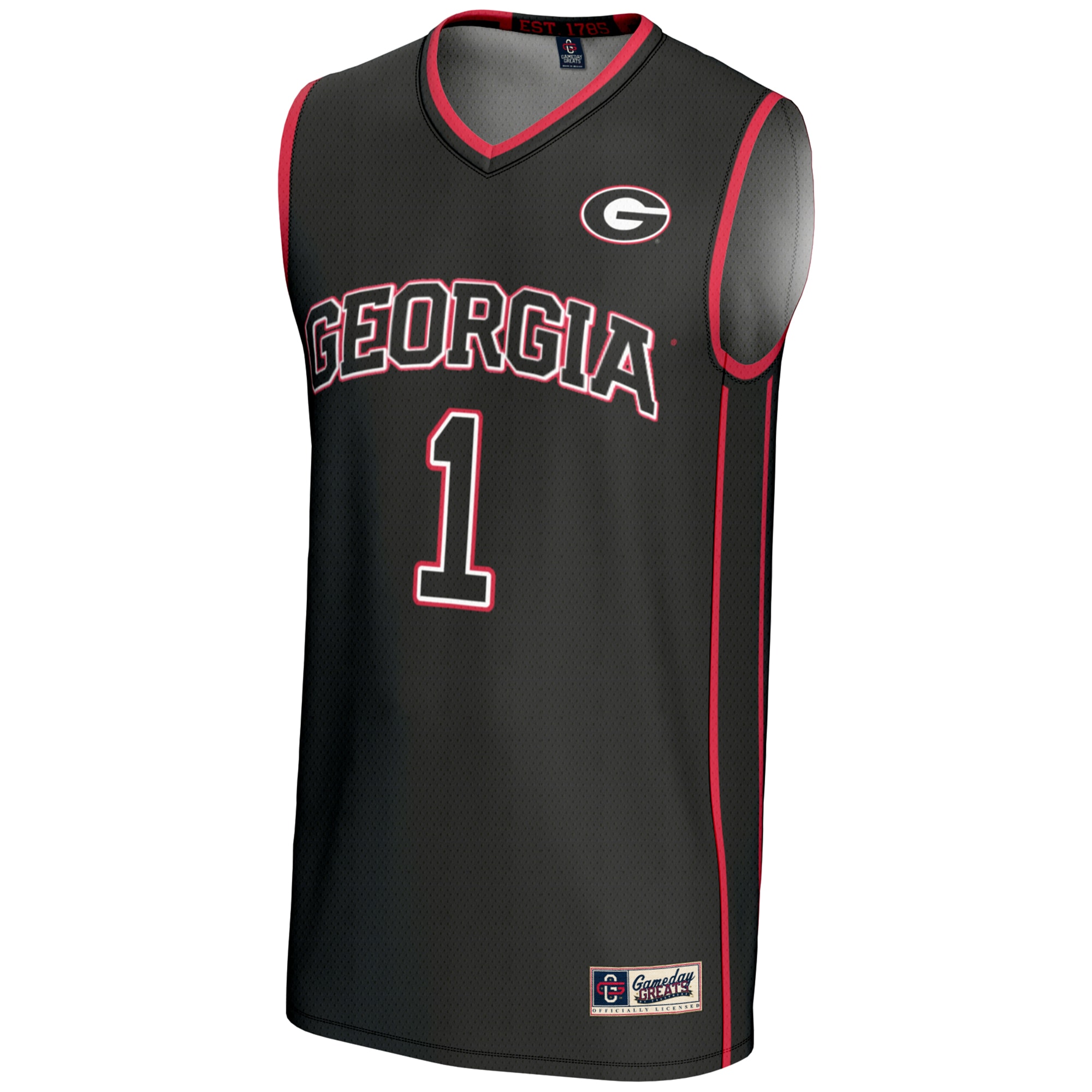 [NJP] Georgia Bulldogs GameDay Greats Youth Lightweight Basketball Jersey - Black