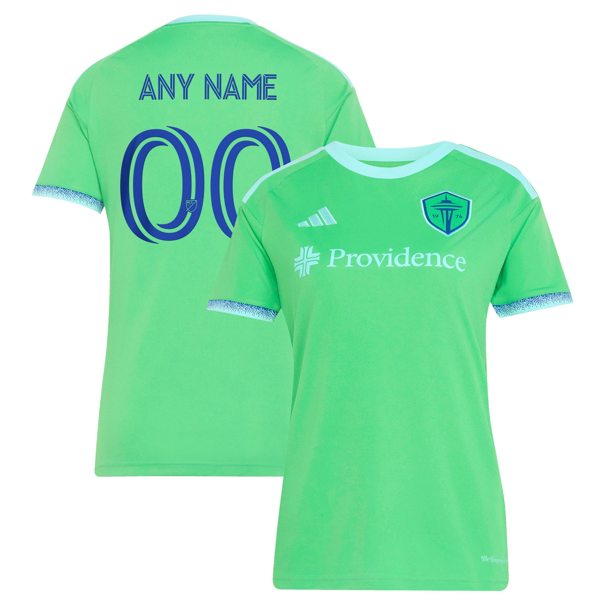[SJH] Youth Seattle Sounders FC Women's 2026 The Evergreen State Kit Replica Custom Jersey - Rave Green