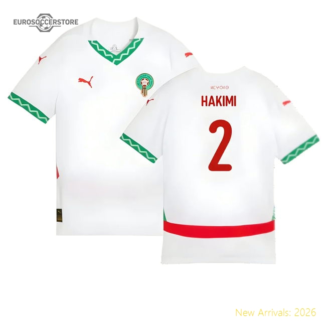 Morocco Kids 20242025 Away Highperformance Jersey Sleek