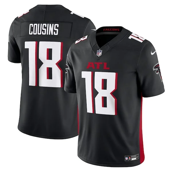 None Kirk Cousins Limited Jersey - Black | NFL Player Jersey