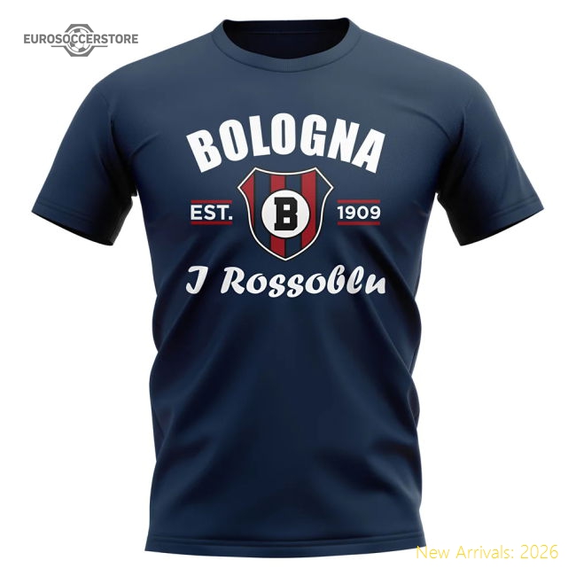 Bologna Established Football Tee (navy) - Premium Collection
