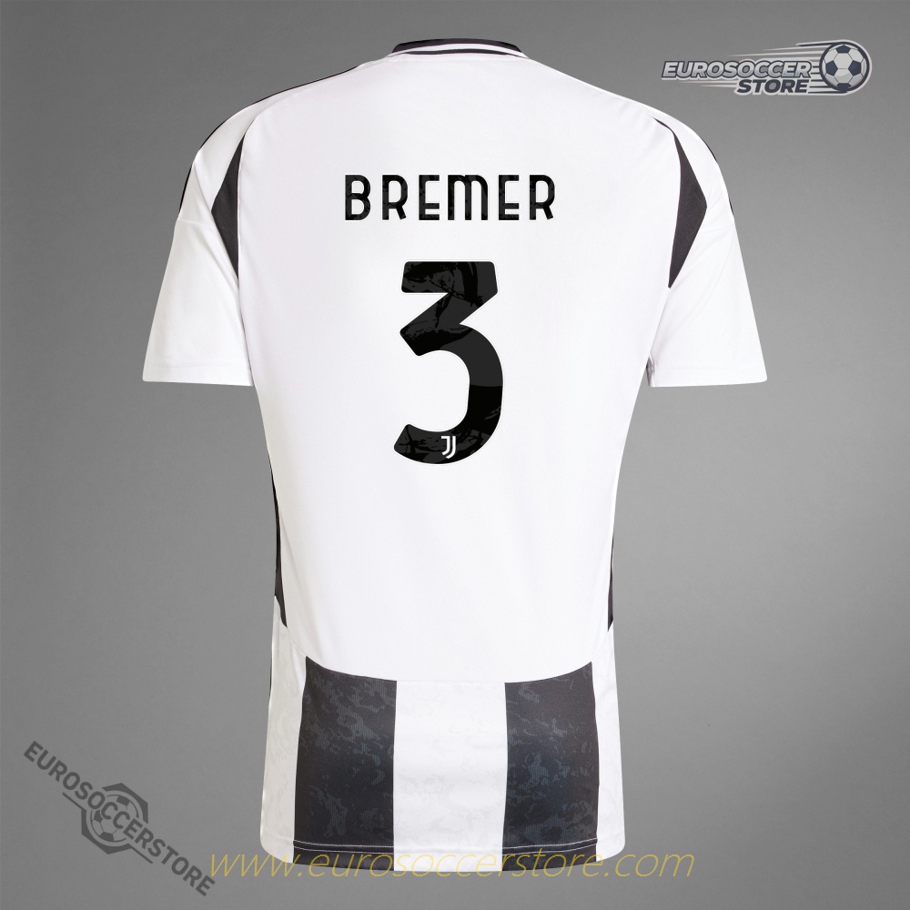 Juventus Home BREMER 3 Football Jersey 24-25 Season