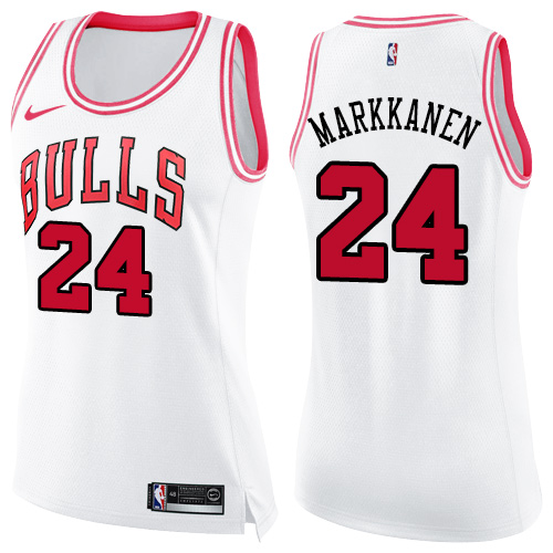 White Nike Chicago Bulls #24 Jersey - Moisture-Wicking Basketball Jersey