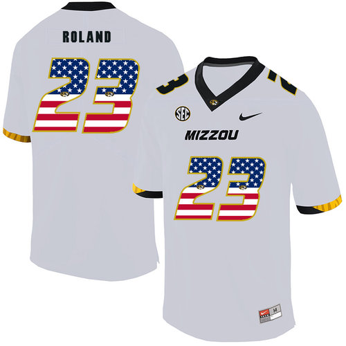 Men's None White 2024 official Johnny Roland #23 stitched Jersey