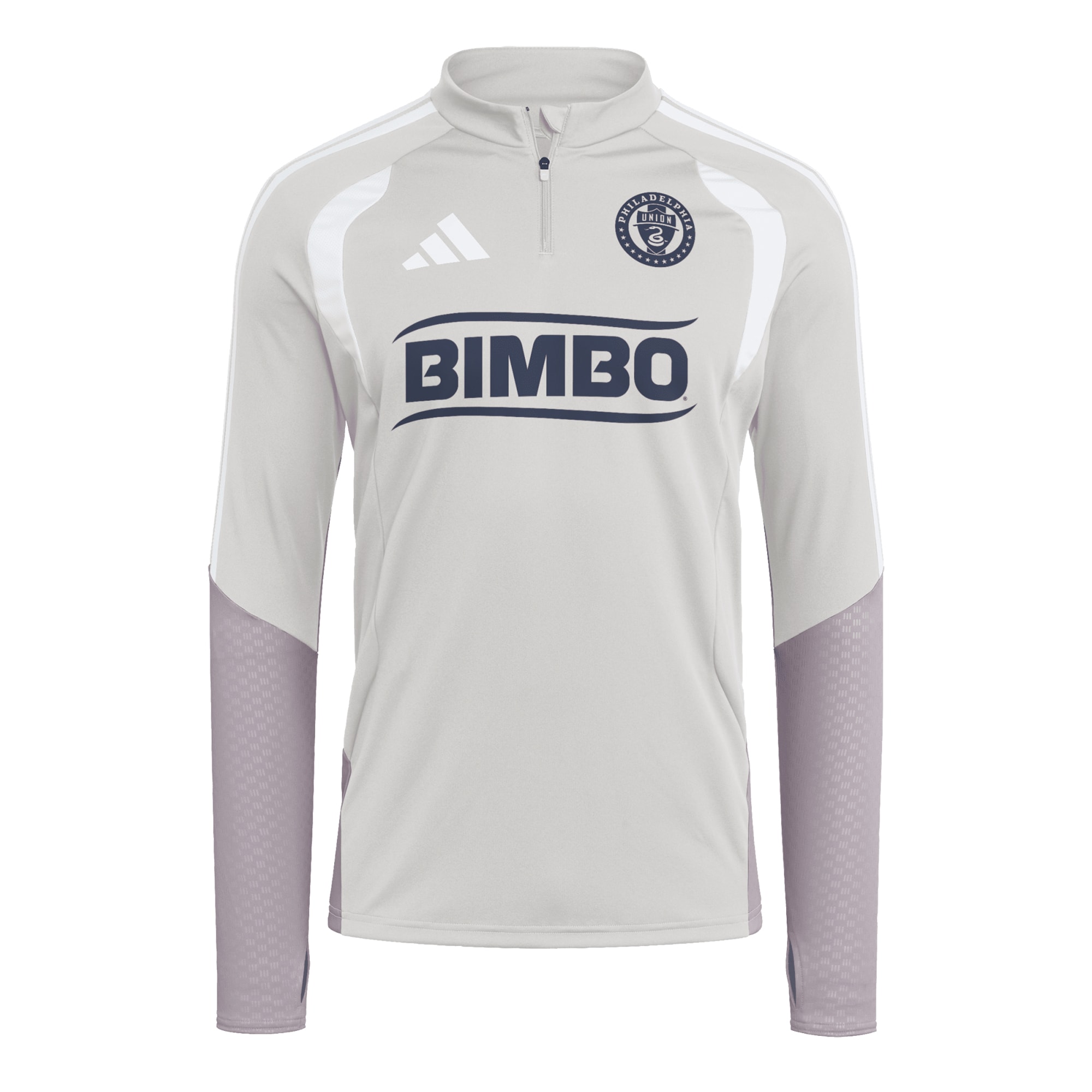 [JED] Philadelphia Union 2026 Tiro Competition Quarter-Zip Training Jersey Top - Silver