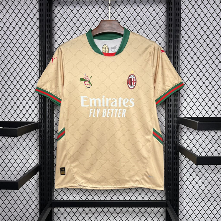 Official Match Quality AC Milan X Gucci Soccer Shirt 2425