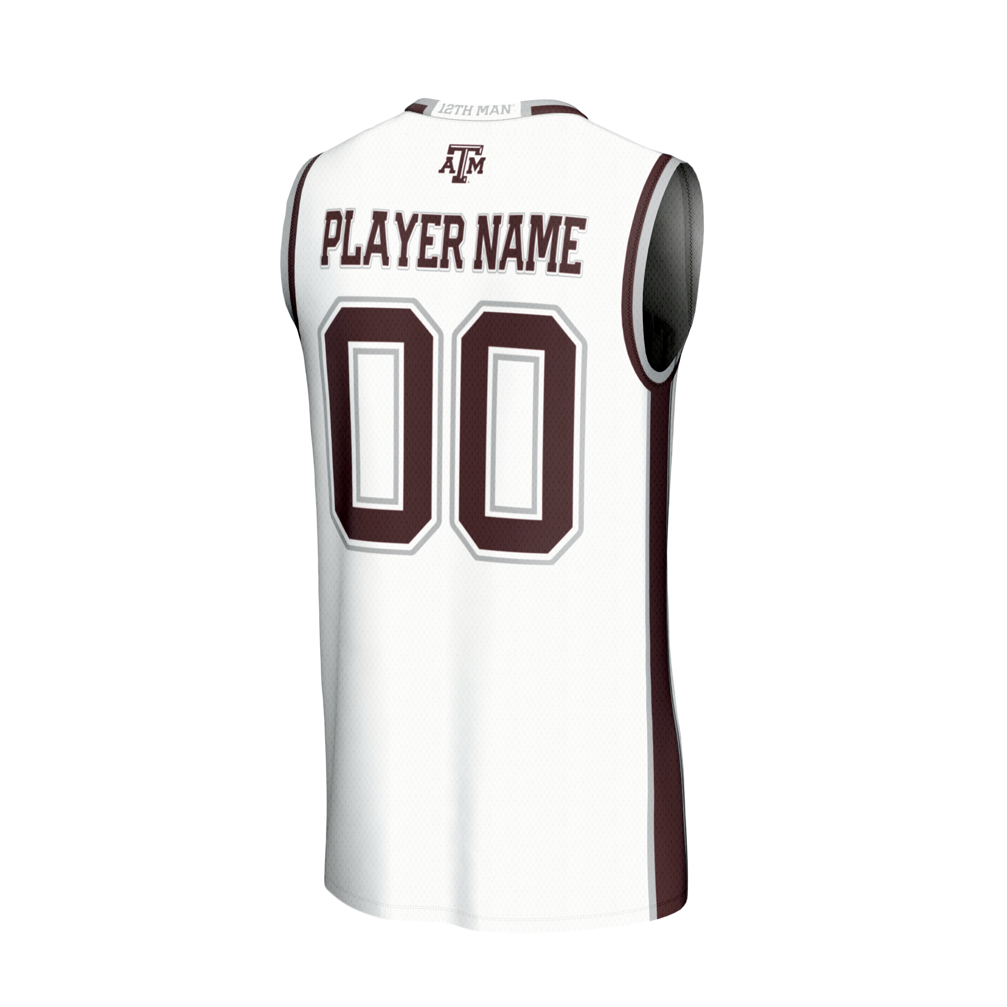 [NJP] Texas A&M Aggies GameDay Greats Youth Lightweight Collegiate Men's Basketball NIL Pick-A-Player Fashion Jersey - White