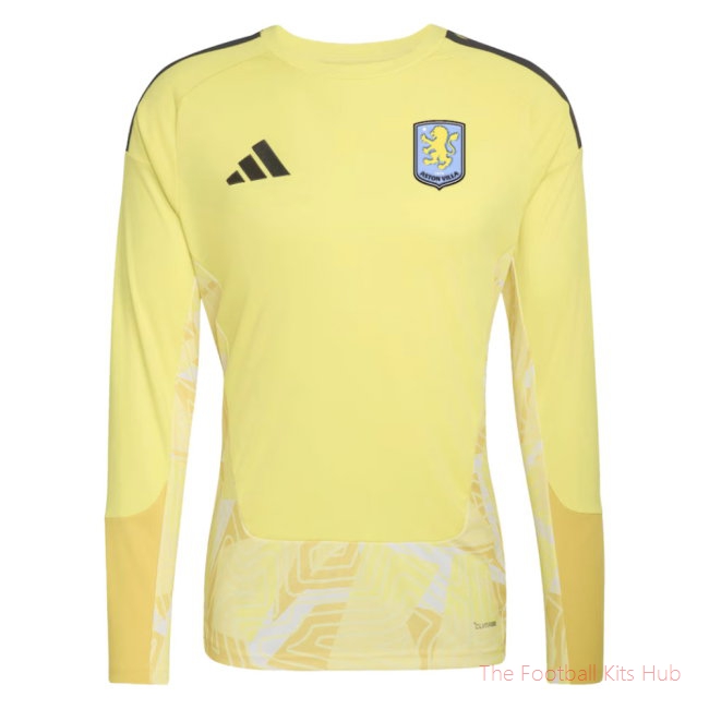 [SPK] 2026/27 Aston Villa Goalkeeper Long Sleeve Shirt Yellow - Kids Your Name