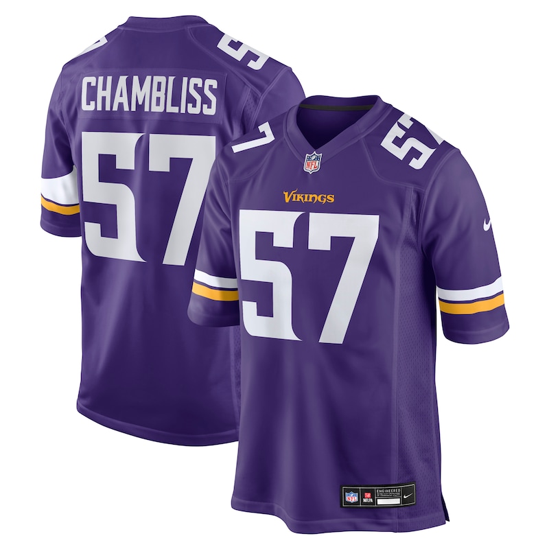 None Chaz Chambliss MIN Vikings Legendary Pro-Level Jersey for NFL Fan