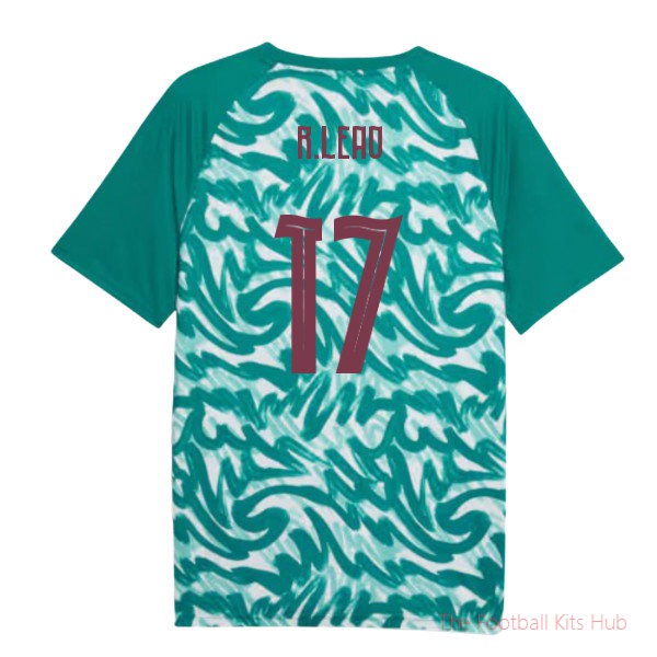 2026-2027 Portugal Warm Up Jersey (Green) (R.Leao 17)