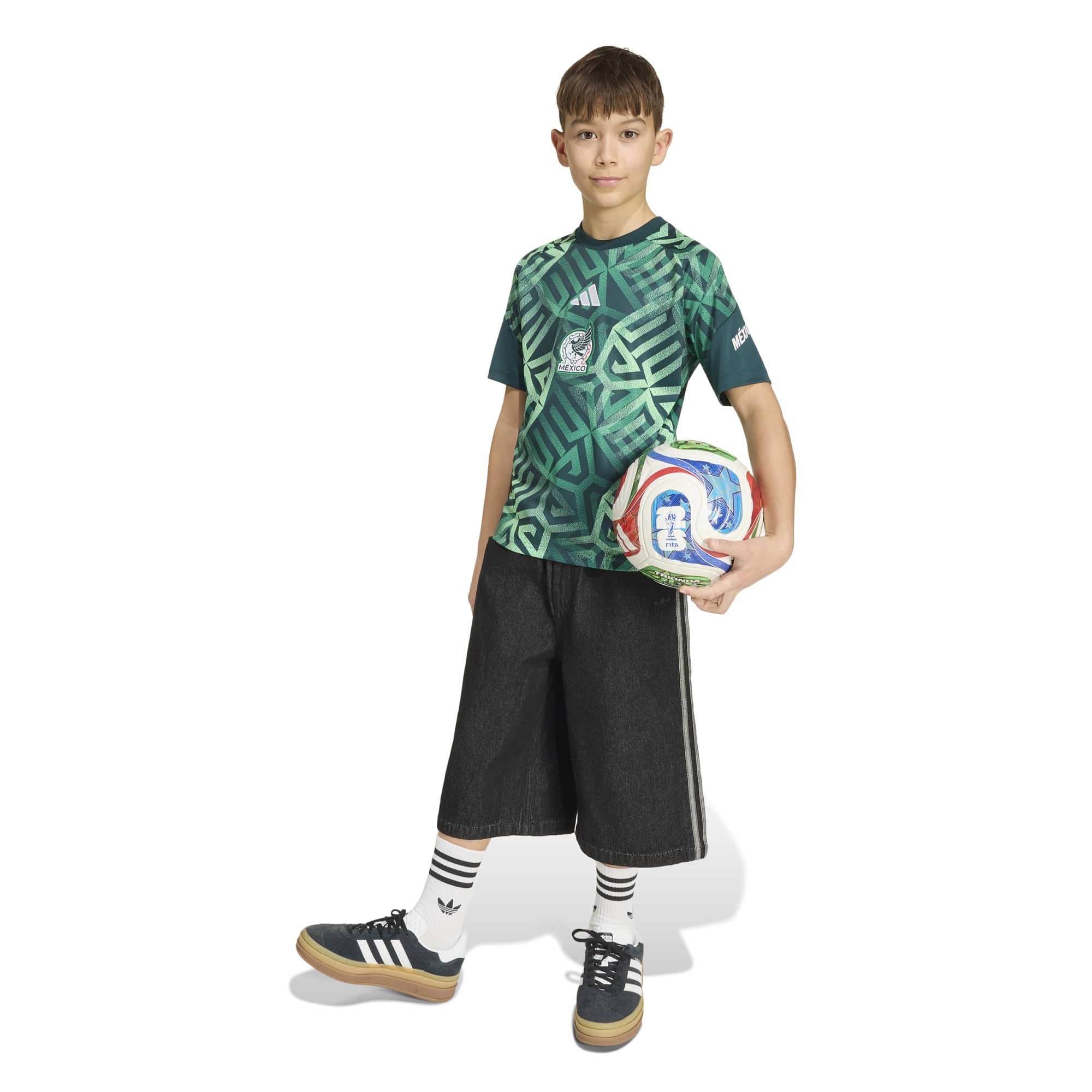 [JED] Mexico National Team Youth 2026 Pre-Match Jersey Top - Green