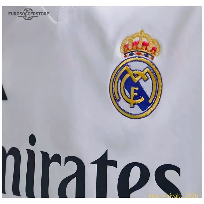 First-class 2024-2025 Real Madrid Long Sleeve Home Jersey (kids)