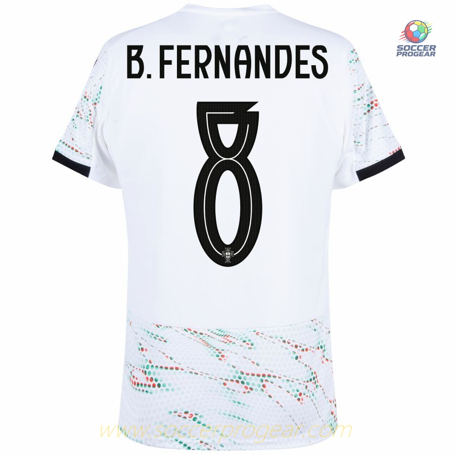 Portugal Away Team Football Jersey 2025 Edition 2026 B. Fernandes