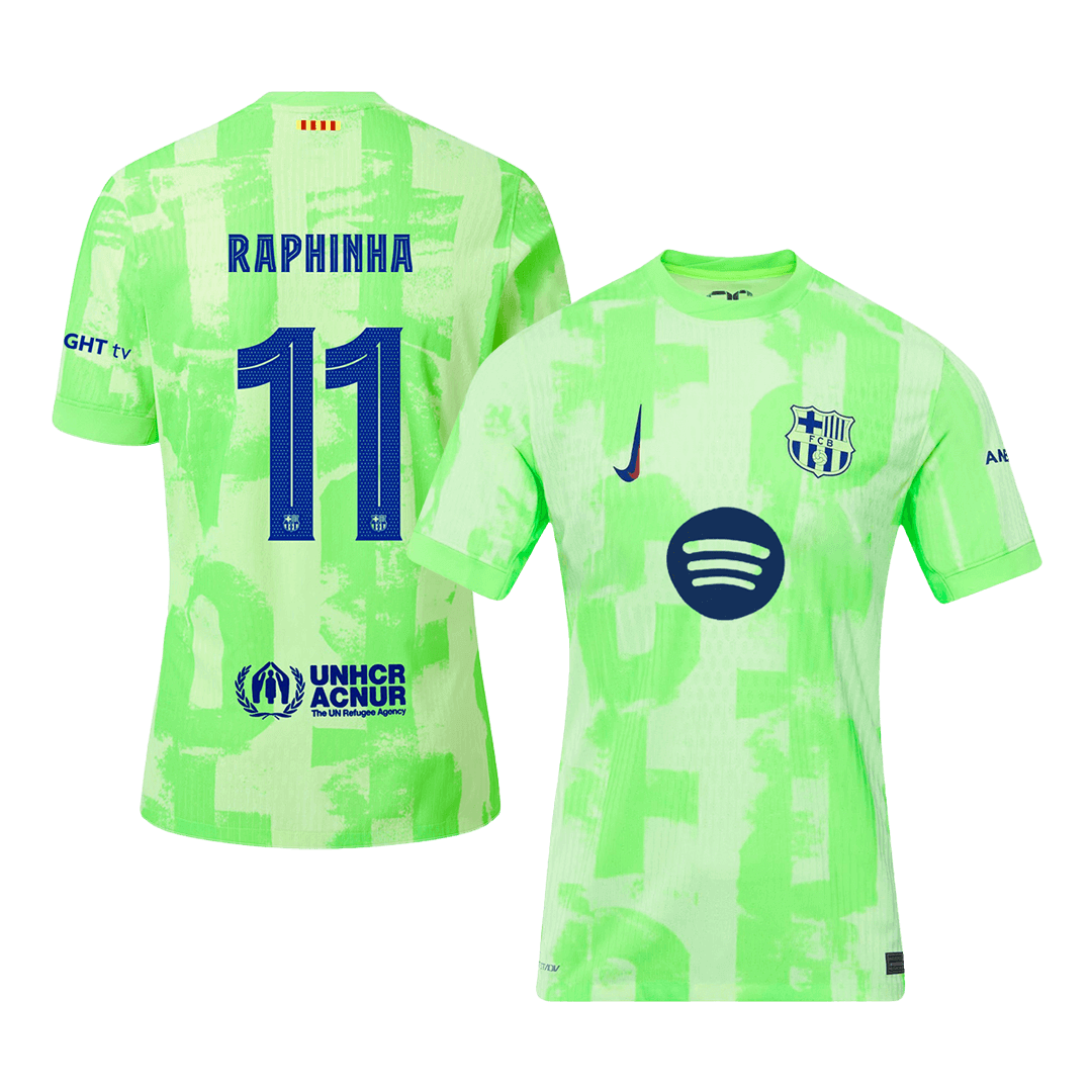 Player Version RAPHINHA #11 Barcelona Third Away Soccer Jersey 2024/25