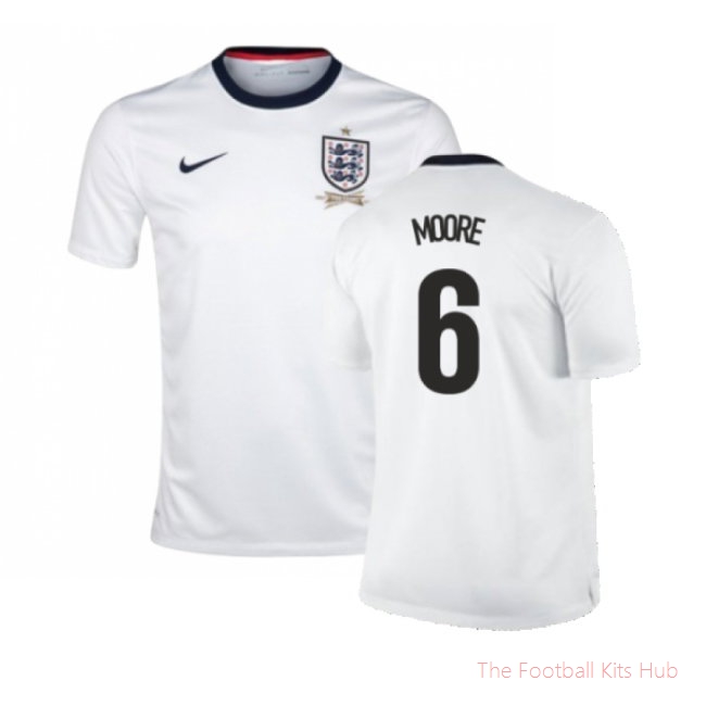 England 2013-14 Home Shirt (XS) (Good) (MOORE 6)