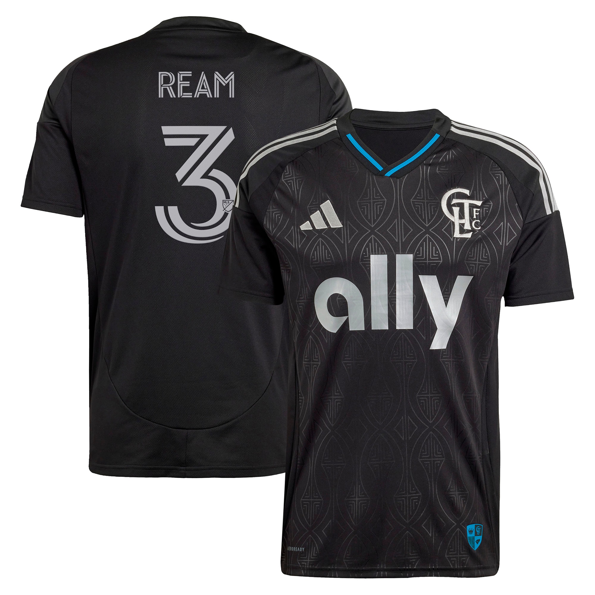 [JED] Tim Ream Charlotte FC 2025 Fortress Kit Replica Player Jersey - Black