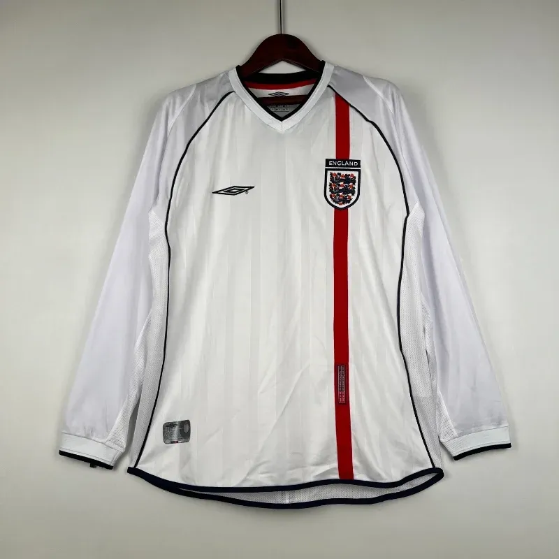 Cheap 2002 England Long Sleeve Jersey retro kit