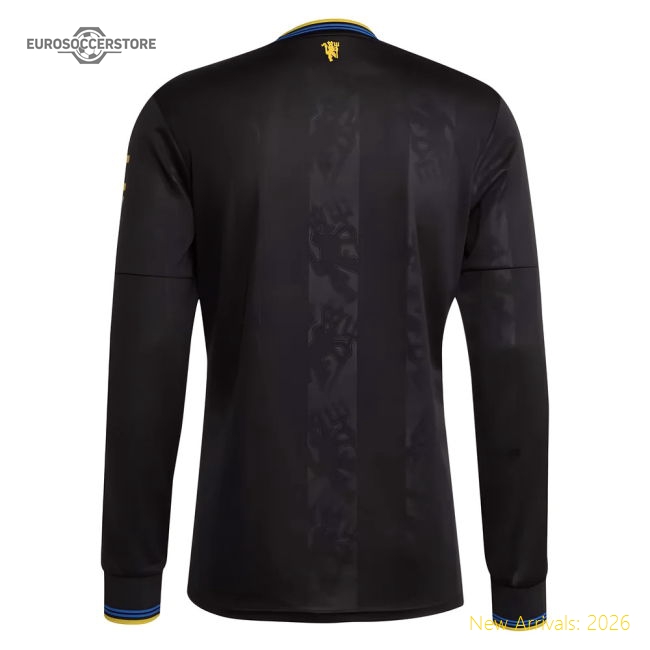 Authentic 2025-2026 Man Utd Long Sleeve Third Shirt - Premium Quality