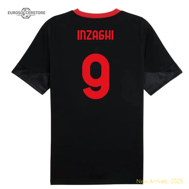 Best-Selling 2025-2026 Ac Milan Training Jersey (Black) (Inzaghi 9)