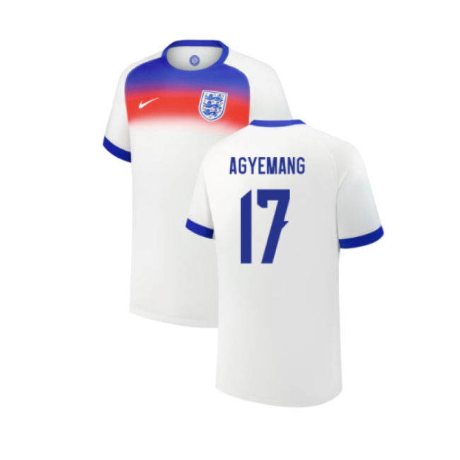 Womens AGYEMANG 17 Pro Style England Top Level Home Player Jersey